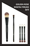 Golden Rose 3'lü Siyah Makyaj Fırçası Seti 