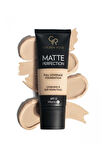 Matte Perfection Foundation Natural 02 Söğüt Özü & Üzüm Çekirdeği Yağlı Mat Fondöten 35 ml