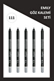 Emily Waterproof Eye Pencil 5'li Set No: 111