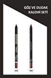 Emily Long Lasting Lip Pencil No: 203 ve Dream Eyes Eyeliner No:409 Seti