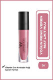 GOLDEN ROSE LIP GLOSS RUJ & LONGSTAY LIQUD MATTE NO: 36