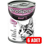 PROSPORT BEEF  KEDİ KONSERVESİ 400GR 6ADET