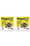 Magni5 Magnezyum 5 Etkili Form 3 Aylık 90 Kapsül B6 D3 Vitamini Bisglisinat Malat Taurat Sitrat Oksit 2li