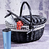 LNY-07 BLACK PİKNİK ORTA SEPETİ