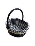SİYAH SEPET OVAL ORT 32 X 14 X 25 CM
