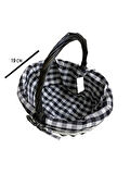 SİYAH SEPET OVAL KÇK 24 x 11 x 19 cm