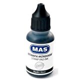 MAS 462 ISTAMPA MÜREKKEBİ 20ml SİYAH