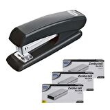 Mas 758 Zımba Makinesi 24/6 Siyah + 3 Adet Zımba Teli