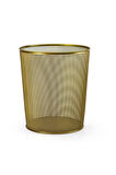 Gold Metal File Çöp Kovası 10 Litre ALTIN SARI