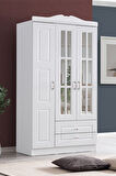 Gardırop, Country West Mdf Ön Yüzeyli 3 Kapılı Dolap - Beyaz