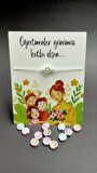  24 Kasım Öğretmenler Günü Hediyelik Şans Bileklikleri 5 Adet