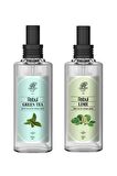 Rebul Limon - Yeşil Çay 80 Derece Cam Şişe 100 ml 2 Adet Kolonya