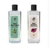 Rebul Pine Forest ve Bouqet 80 Derece Cam Şişe 250 ml 2 Adet Kolonya