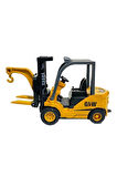 Oyuncak İş Makinaları Ekskavatör Forklift Kepçe Buldozer 3lü Metal Set