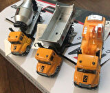 Oyuncak İnşaat Kamyonları Kazıcı Mikser Kasalı Taşıyıcı 3 lü Metal Set