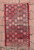 42x79 cm El Dokuma Anadolu Kilim Küçük Boy Kırmızı Renk Kilim