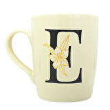 E Harfi Çiçek Desenli Seramik Kupa