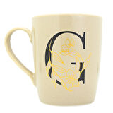 G Harfi Çiçek Desenli Seramik Kupa