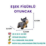 Eşek Figür - 3D Sevimli Hayvan Oyuncak