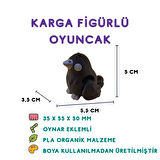 Karga Figür - 3D Kuş Temalı Mini Oyuncak