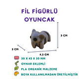 Fil Figür - 3D Sevimli Hayvan Oyuncak