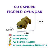 Su Samuru Figür - 3D Doğa Temalı Mini Hayvan