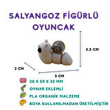 Salyangoz Figür - 3D Mini Doğa Oyuncağı