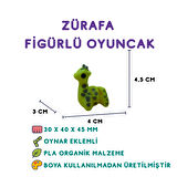 Zürafa Figür - 3D Uzun Boyunlu Hayvan Oyuncak
