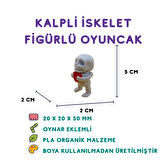 Kalpli İskelet - 3D Gotik Temalı Aksesuar