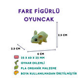 Farecik Figür - 3D Sevimli Mini Hayvan Oyuncak