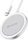 Magsafe Kablosuz Şarj Cihazı BAVİN CB-215 15W 