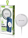 Magsafe Kablosuz Şarj Cihazı BAVİN CB-215 15W 