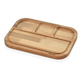 Sinbo Taboo Tab-8116 Taboo 4 Bölmeli Kahvaltı Sunum Tahtası 32,5 X 22,5 Cm %100 doğal 