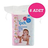 İpek Bebek Temizleme Pamuğu 60 lı 6 Adet 