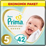 Prima Premium Care 5 Numara Junior 42'li Bel Bantlı Bez