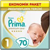 Prima Premium Care 1 Numara Yenidoğan 70'li Bel Bantlı Bez