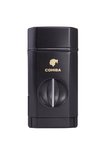 3 Torch Pürmüz Siyah Dahili V Kesicili Metal Puro Çakmağı - TR7961