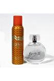 Fiery 2 Edt 100ml + Deodorant 150ml Kadın Parfüm Set