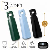 3 Adet Karışık Renkli Cep Boy Plastik Ayakkabı Çekeceği, Ayakkabı Keratası, Kerata, 13 CM33