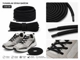 Siyah Renkli Spor Ayakkabı Bağcığı, Ayakkabı Bağcık