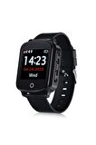 Tsmart Twatch Suya Dayanıklı Akıllı Yetişkin Alzheimer GPS Takip Saati Siyah