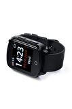Tsmart Twatch Suya Dayanıklı Akıllı Yetişkin Alzheimer GPS Takip Saati Siyah