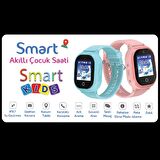 Smart Akıllı Çocuk Saati Suya Dayanıklı ,Kamera ve GPS Özellikli Pembe