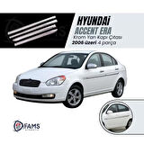 Hyundai Accent Era Krom Yan Kapı Çıtası 4 Kapı 2006 Üzeri P.çelik