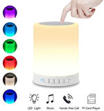 Gece Lambası & Bluetooth Hoparlör / Touch Lamp Oda Lambası Portable Speaker