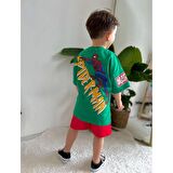 Spıder man ve Marvel Baskılı Erkek Çocuk Takım