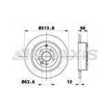 Land Rover Fren Diski Arka Freelander 2 2.2 Dizel 302mm - Braxıs Ae0371