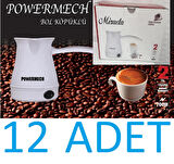 Powermech Mirada (12 ADET ) Bol Köpüklü Elektirikli Cezve Türk Kahve Makinesi (KARIŞIK RENK)