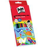 Pritt Mum Pastel Boya Crayon Karton Kutu Silinebilir 12 Renk 1433960