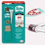 Sista RTV Silikon Kırmızı Sıvı Conta 50 G